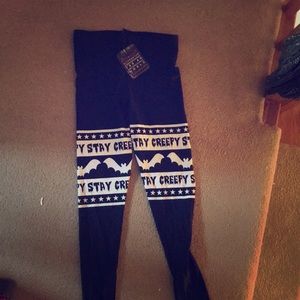 Too Fast Stay Creepy leggings (New with tags!)